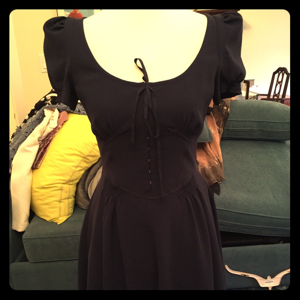 Dark blue Betsey Johnson size 2 dress